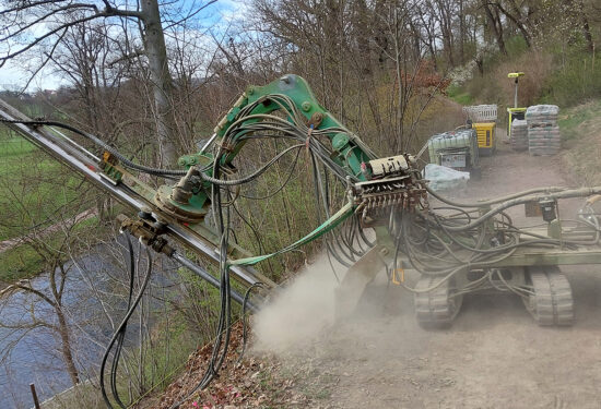 Slope stabilisation in Tiefurt with TITAN micropile